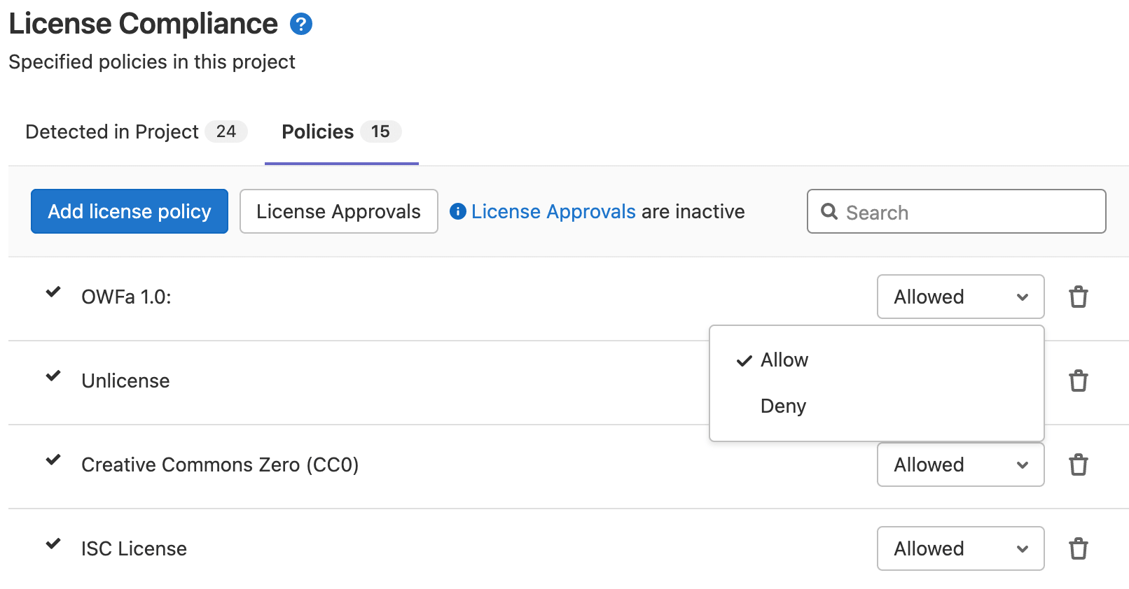Edit Policy